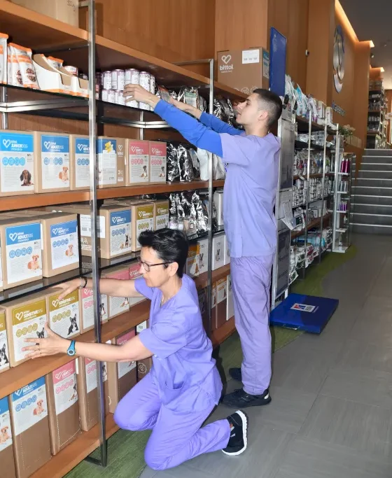 Recepción de La Clínica Veterinaria